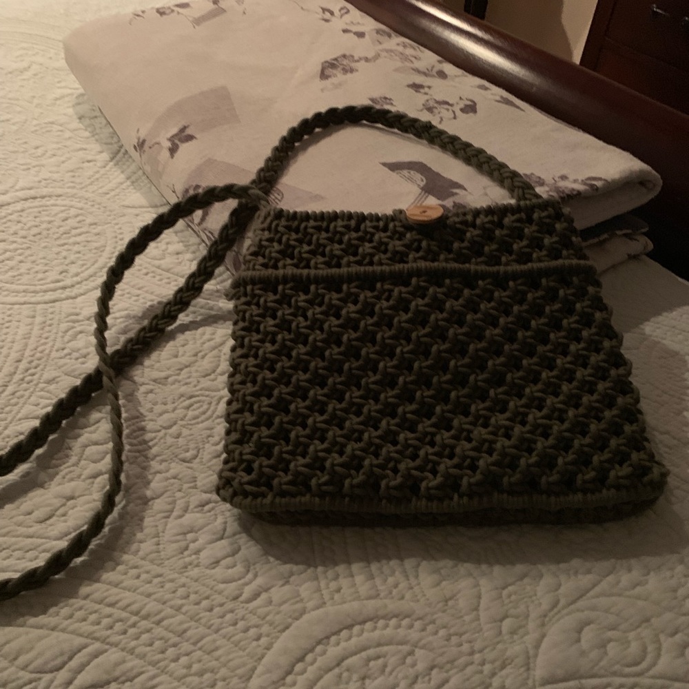 Macrame crossbody bag,